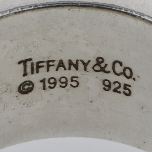 TIFFANY Ring Atlas Wide Width Approx. 11.5mm Silver 925 Upper No. 15.5 Lower 18 - Picture 6 of 8